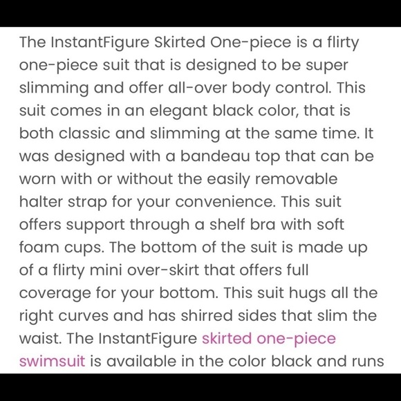 INSTANTFIGURE Skirted One Piece Swimsuit - Picture 9 of 14